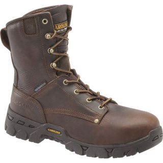 Carolina 8In. Waterproof Grizzly EH Boot   Dark Brown, Size 12, Model CA8011