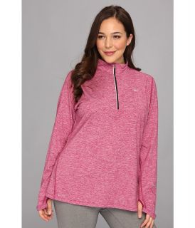 Nike Extended Element Half Zip Womens Long Sleeve Pullover (Red)