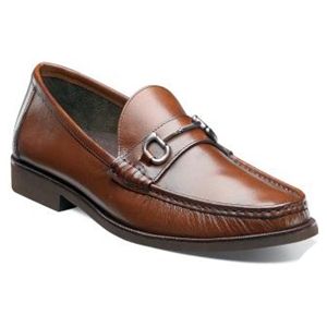 Florsheim Mens Tuscany Bit Cognac Smooth Shoes, Size 8 D   13212 221