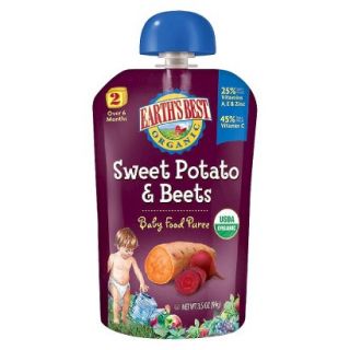 Earths Best Baby Food Pouch   Sweet Potato & Beets 3.5oz (12 Pack)
