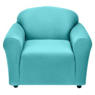 Jersey Chair Slipcover   Aqua