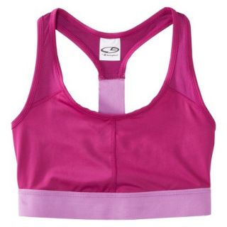 C9 by Champion Womens Compression Bra With Mesh   Pink S