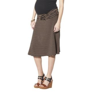 Merona Maternity Fold Over Waist Knit Skirt   Gray/Black L