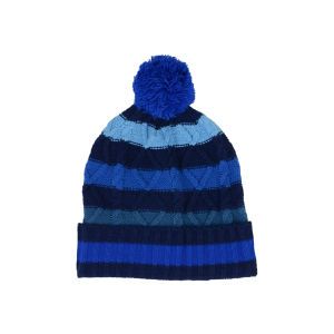LIDS Private Label PL Striped Pattern Cuffed Knit With Pom