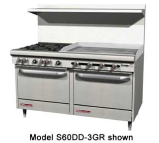 Southbend 60 4 Burner Gas Range with Griddle, LP