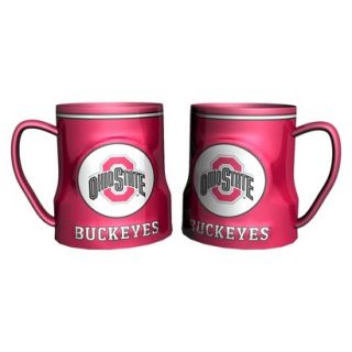Boelter Brands NCAA 2 Pack Ohio State Buckeyes Game Time Coffee Mug   Red (20