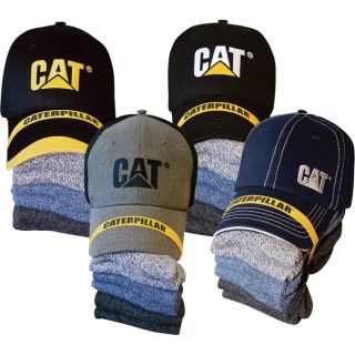 CAT Cap/Sock Combo   Blue Cap/6 Pair Various Socks