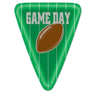 Game Day Football Shaped Dinner Plates