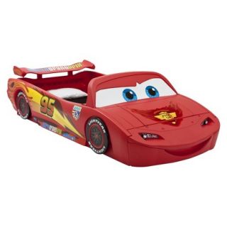 Toddler Bed Disney/Pixar Cars Toddler to Twin Bed with Lights and Toy Box