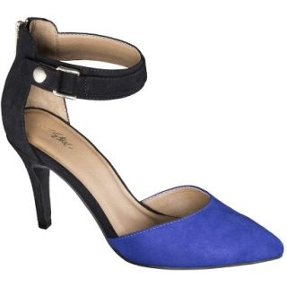 Womens Mossimo Gail Ankle Strap Open Pump   Cobalt 7.5