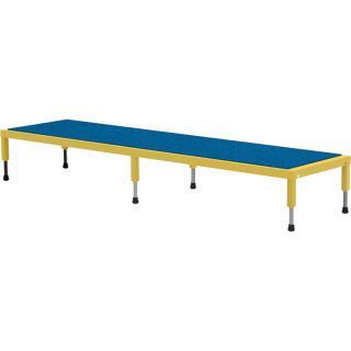 Vestil Adjustable Work Mate Stand   Ergonomic Matting Deck, 96 Inch L x 24 Inch
