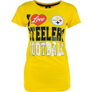 Pittsburgh Steelers 5th & Ocean NFL Womens Foil Baby Jersey