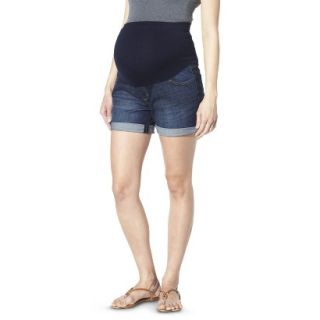 Liz Lange for Target Maternity Over Belly 6 Denim Shorts   Blue XL