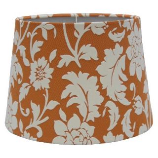 Threshold Flocked Floral Lamp Shade   Mission Rust Small