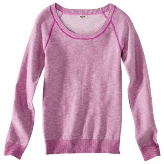 Mossimo Supply Co. Juniors Scoop Neck Sweater   Vivid Pink XS(1)
