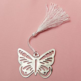 Metal Butterfly Bookmark With Silk Tassel Wedding Favor