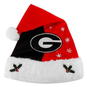 Georgia Bulldogs Forever Collectibles Team Logo Santa Hat