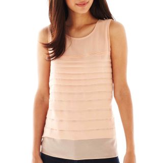 Alyx By Artisan Tiered Tank Top   Petite, Ginger Glaze, Womens
