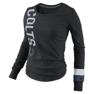 Nike Go Long Long Sleeve (NFL Indianapolis Colts) Womens Top   Black Heather