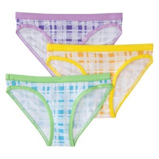 Hanes Girls 3 Pack Bikini Brief   Multicolor 16