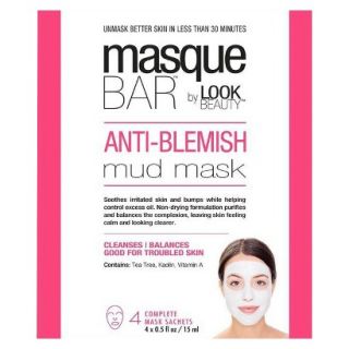 Masque Bar by Look Beauty Anti Blemish Mud Mask   4 Mask Sachets