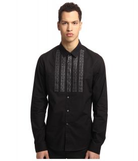 Versace Jeans Button Down with Studs Mens Long Sleeve Button Up (Black)