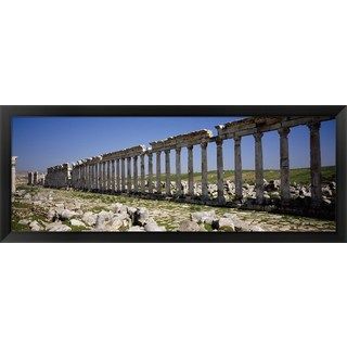 Cardo Maximus, Apamea, Syria Framed Panoramic Photo