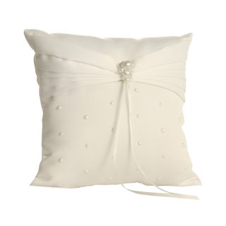 IVY LANE DESIGN Ivy Lane Design Charming Pearls Ring Bearer Pillow, Ivory