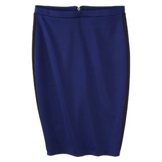 Mossimo Womens Pencil Scuba Skirt   Blue/Black XS