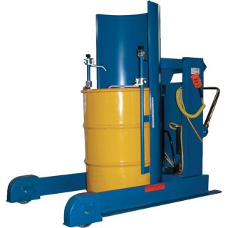 Vestil Hydraulic Drum Dumper   Portable, 1500 lb. Capacity, 48 Inch Dump Height,