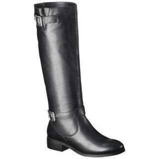 Womens Mossimo Supply Co. Rylee Genuine Leather Tall Boot   Black 7.5
