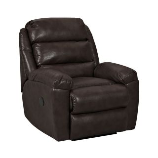 Lanier Faux Leather Recliner, Timberland Java
