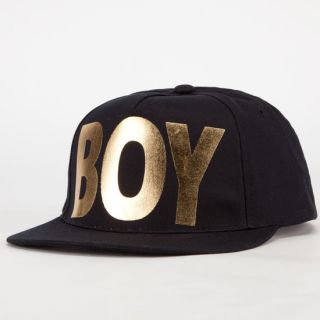 Boy Mens Snapback Hat Black/Gold One Size For Men 245464774