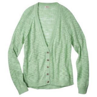 Mossimo Supply Co. Juniors Plus Size Long Sleeve Cardigan Sweater   Green 2