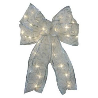 Decorative LED All Purpose Bow   White