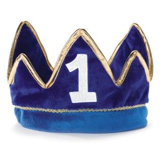 Lil Prince 1st Birthday Plush Crown