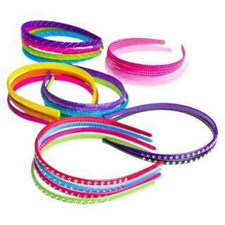 Gimme Clips Glimmer Glitter Style Headbands   18 Count