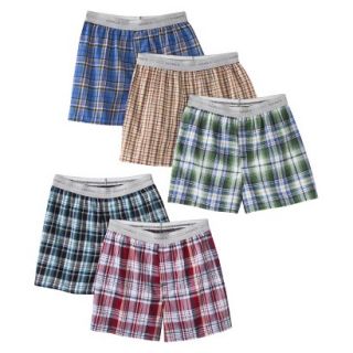 Hanes Boys Woven Boxer Underwear 5 pack   Assorted Colors S