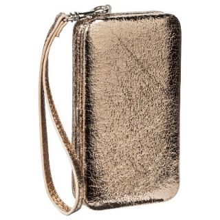 Merona Hard Cell Phone Case Wallet with Removable Wristlet Strap   Copper
