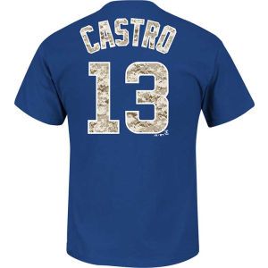 Chicago Cubs Starlin Castro Majestic MLB Camo Player T Shirt