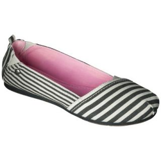 Womens Mad Love Lynnae Striped Loafer   Black 7.5