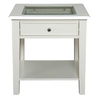 End Table Southern Enterprises Pacific End Table   Classic White