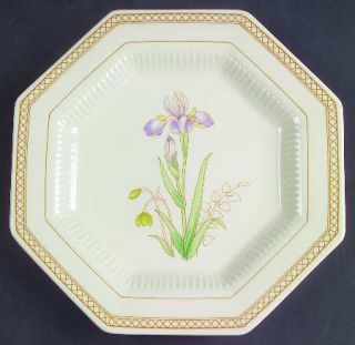 Nikko Spring Bouquet Salad Plate, Fine China Dinnerware   Classic,Octagonal,Flow