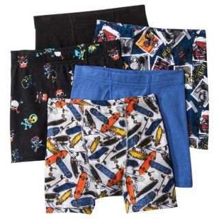 Hanes Boys 5 Pack Printed Boxer Brief   Assorted S