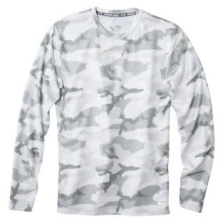 C9 by Champion Mens Power Core Compression Long Sleeve Tee   White Camo M