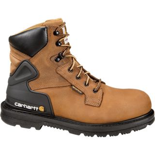 Carhartt 6 Inch Waterproof Work Boot   Bison Brown, Size 15 Wide, Model CMW6220