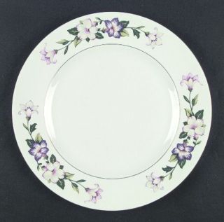 Pickard Pamela Dinner Plate, Fine China Dinnerware   Pink, Purple Flowers, Green