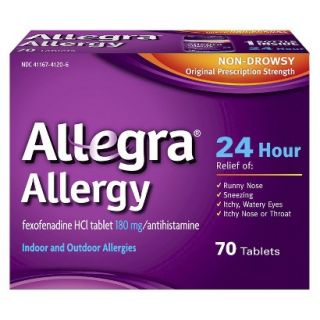 Allegra Adult 24 Hour Allergy Relief, 70 Count