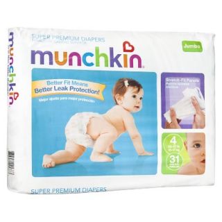 Munchkin Super Premium Diapers Jumbo Pack   Size 4 (31 Count)