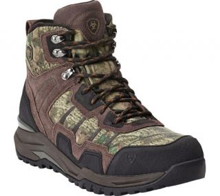 Mens Ariat Venture Mid H2O   Dark Brown/Mossy Oak Polyester/Leather Boots